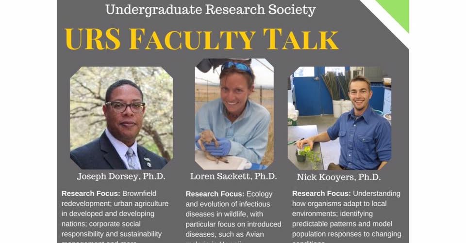 First URS Faculty Talk, November 2017