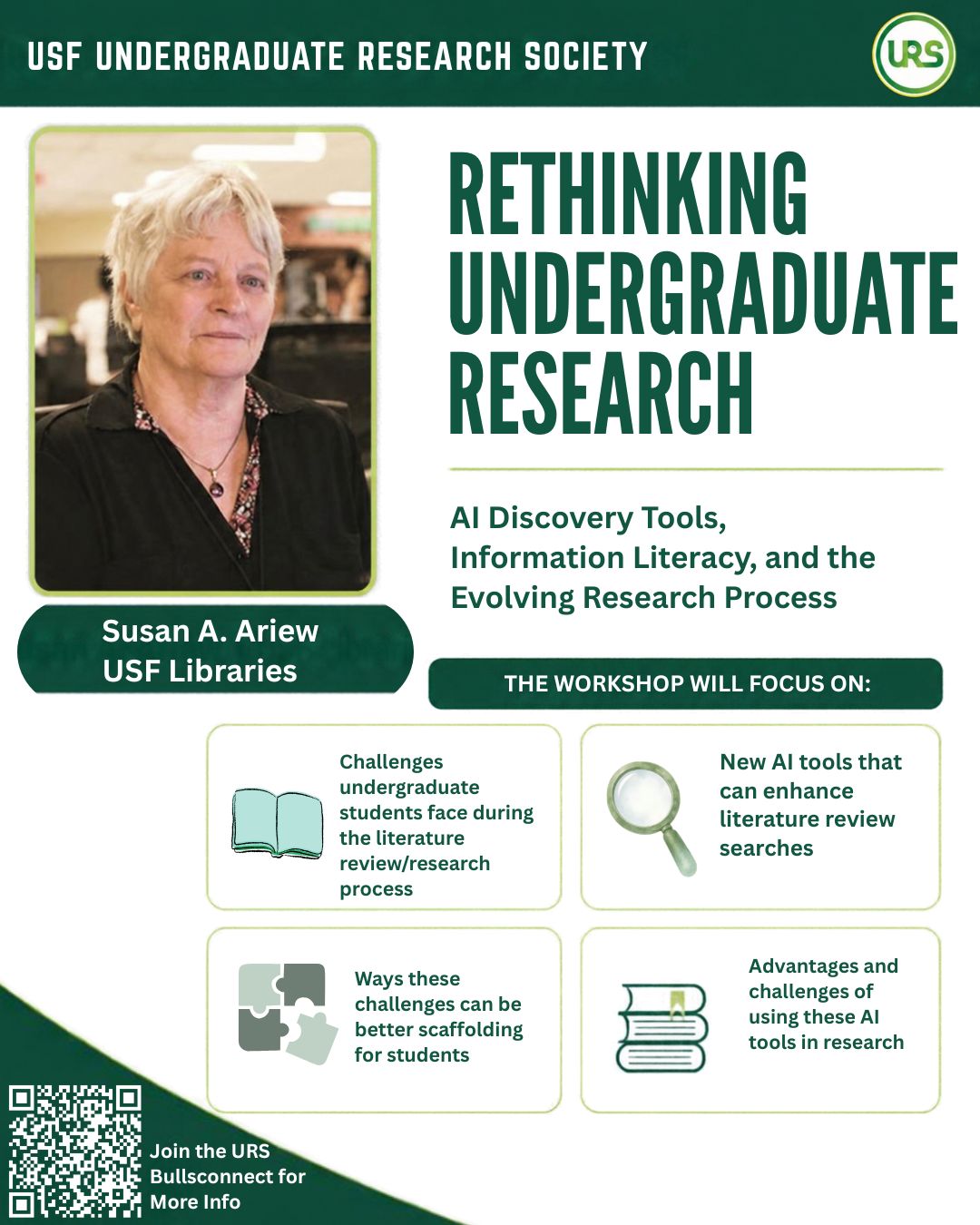 Join us for the Susan Seminar! Learn from faculty insights and explore active undergraduate research paths.