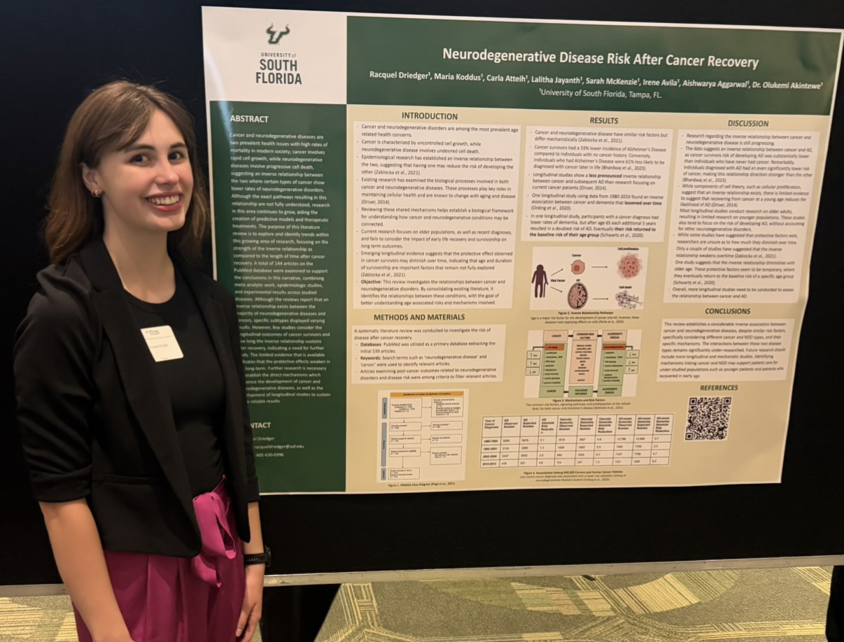 "Neurodegenerative Disease Risk After Cancer Recovery" - Racquel Driedger, USF Health Research Day